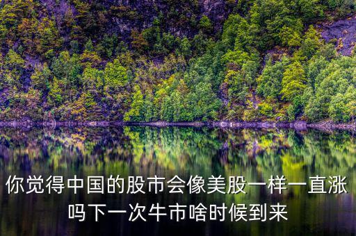 你覺(jué)得中國(guó)的股市會(huì)像美股一樣一直漲嗎下一次牛市啥時(shí)候到來(lái)