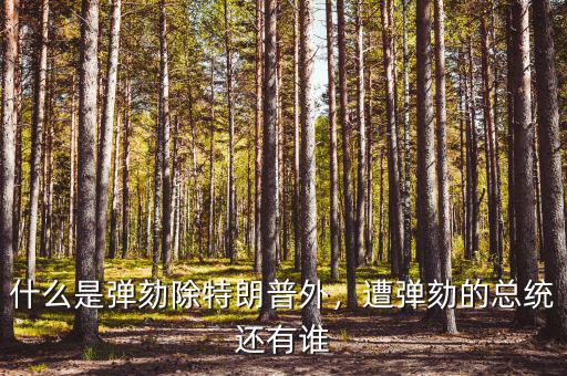 什么是彈劾除特朗普外，遭彈劾的總統(tǒng)還有誰(shuí)