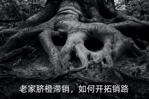 老家臍橙滯銷，如何開拓銷路