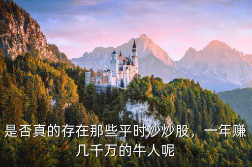 是否真的存在那些平時(shí)炒炒股，一年賺幾千萬(wàn)的牛人呢