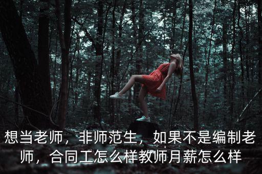 想當(dāng)老師，非師范生，如果不是編制老師，合同工怎么樣教師月薪怎么樣