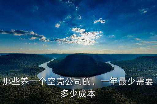 那些養(yǎng)一個空殼公司的，一年最少需要多少成本