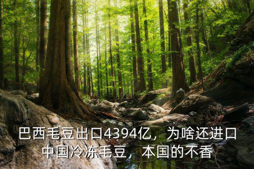 巴西毛豆出口4394億，為啥還進(jìn)口中國(guó)冷凍毛豆，本國(guó)的不香