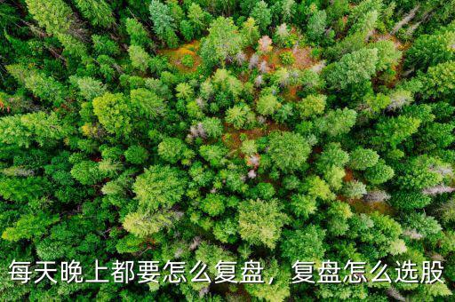 每天晚上都要怎么復(fù)盤，復(fù)盤怎么選股
