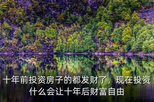 十年前投資房子的都發(fā)財(cái)了，現(xiàn)在投資什么會(huì)讓十年后財(cái)富自由