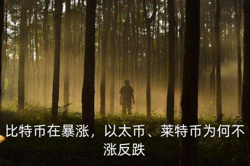 比特幣在暴漲，以太幣、萊特幣為何不漲反跌