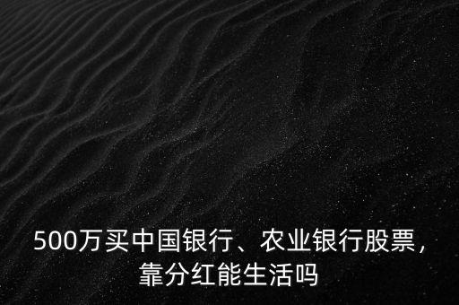 500萬(wàn)買中國(guó)銀行、農(nóng)業(yè)銀行股票，靠分紅能生活嗎