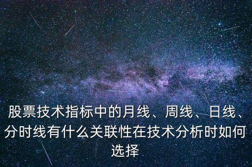 股票技術(shù)指標(biāo)中的月線、周線、日線、分時(shí)線有什么關(guān)聯(lián)性在技術(shù)分析時(shí)如何選擇