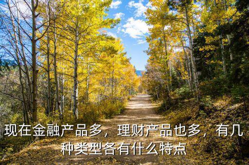 現(xiàn)在金融產(chǎn)品多，理財產(chǎn)品也多，有幾種類型各有什么特點