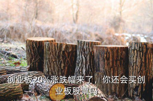 創(chuàng)業(yè)板20%漲跌幅來了，你還會買創(chuàng)業(yè)板股票嗎