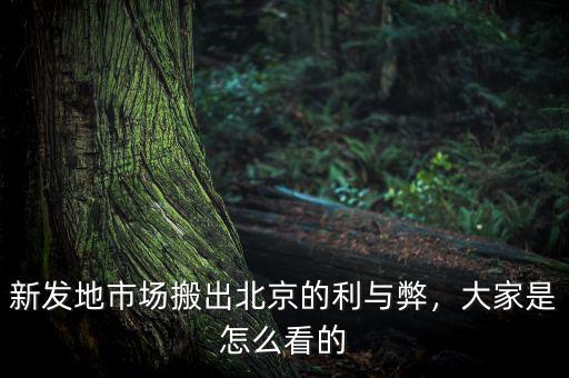 新發(fā)地市場搬出北京的利與弊，大家是怎么看的
