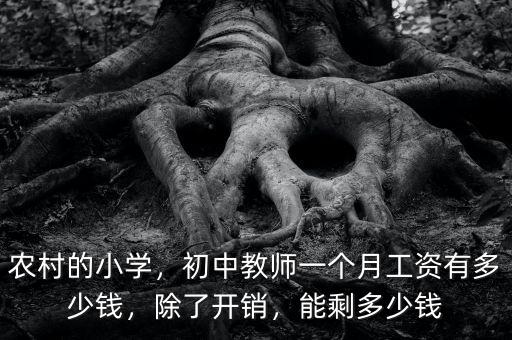 農(nóng)村的小學，初中教師一個月工資有多少錢，除了開銷，能剩多少錢