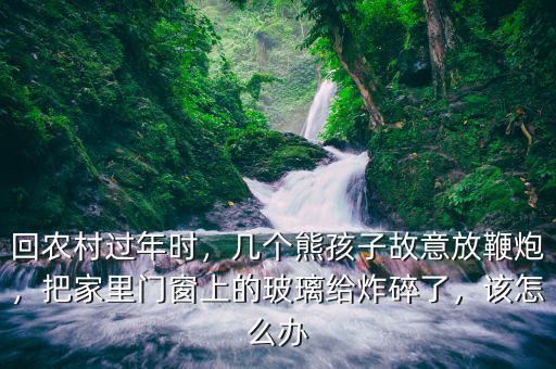 回農(nóng)村過年時(shí)，幾個(gè)熊孩子故意放鞭炮，把家里門窗上的玻璃給炸碎了，該怎么辦