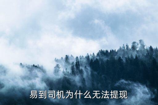 易到怎么提現(xiàn),易到司機(jī)的錢(qián)無(wú)法提現(xiàn)