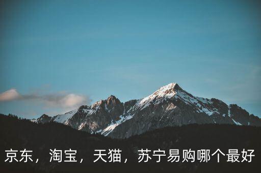 京東，淘寶，天貓，蘇寧易購(gòu)哪個(gè)最好