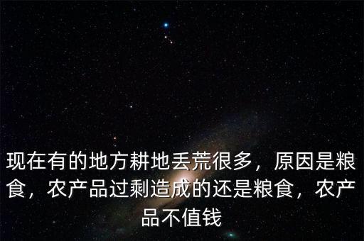 現(xiàn)在有的地方耕地丟荒很多，原因是糧食，農(nóng)產(chǎn)品過剩造成的還是糧食，農(nóng)產(chǎn)品不值錢