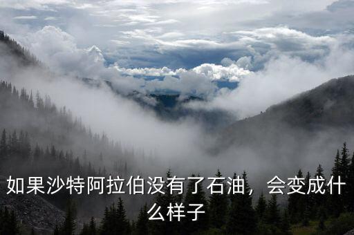 如果沙特阿拉伯沒有了石油，會(huì)變成什么樣子