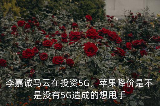 李嘉誠(chéng)馬云在投資5G，蘋(píng)果降價(jià)是不是沒(méi)有5G造成的想甩手