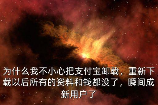 支付寶卸載了怎么還不用帳戶(hù),為什么我不小心把支付寶卸載