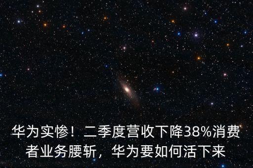 華為實(shí)慘！二季度營收下降38%消費(fèi)者業(yè)務(wù)腰斬，華為要如何活下來