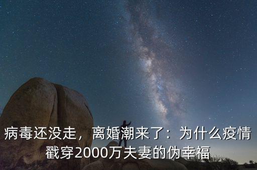 病毒還沒走，離婚潮來了：為什么疫情戳穿2000萬夫妻的偽幸福