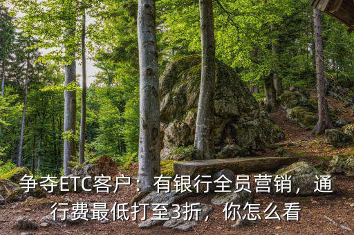 爭(zhēng)奪ETC客戶：有銀行全員營(yíng)銷，通行費(fèi)最低打至3折，你怎么看