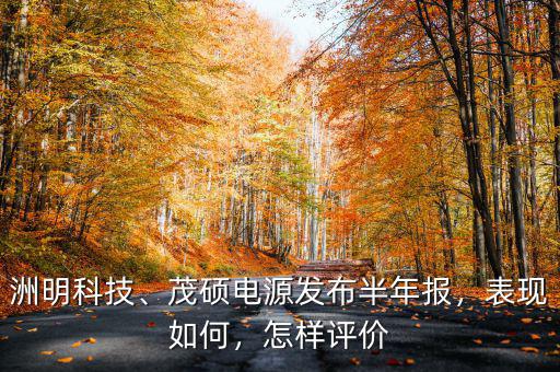 洲明科技、茂碩電源發(fā)布半年報(bào)，表現(xiàn)如何，怎樣評(píng)價(jià)