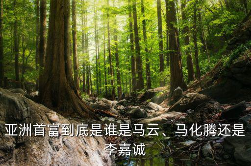 亞洲首富到底是誰是馬云、馬化騰還是李嘉誠