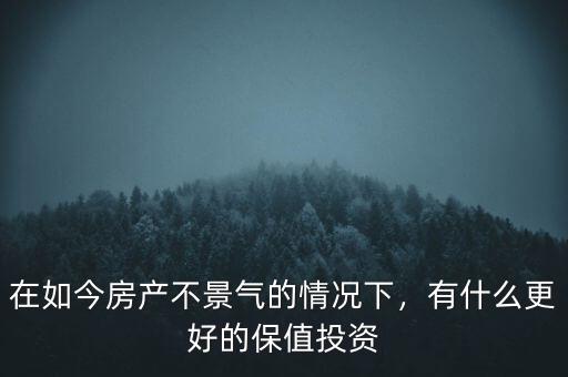 在如今房產(chǎn)不景氣的情況下，有什么更好的保值投資