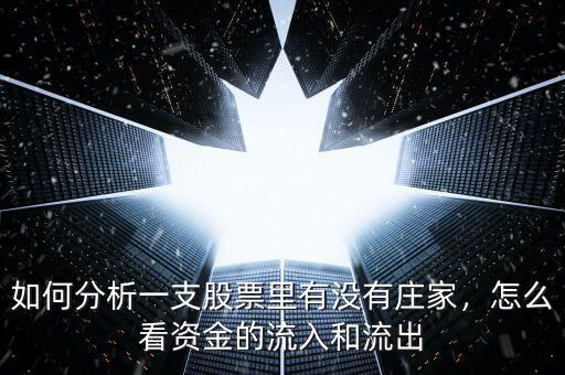 如何分析一支股票里有沒(méi)有莊家，怎么看資金的流入和流出