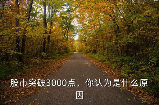 股市突破3000點，你認為是什么原因