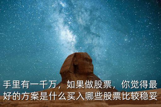 手里有一千萬，如果做股票，你覺得最好的方案是什么買入哪些股票比較穩(wěn)妥