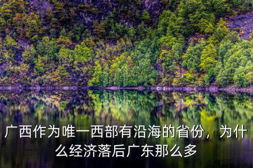 廣西作為唯一西部有沿海的省份，為什么經(jīng)濟(jì)落后廣東那么多