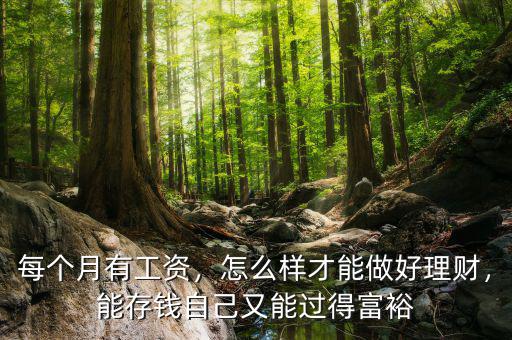 每個(gè)月有工資，怎么樣才能做好理財(cái)，能存錢自己又能過得富裕