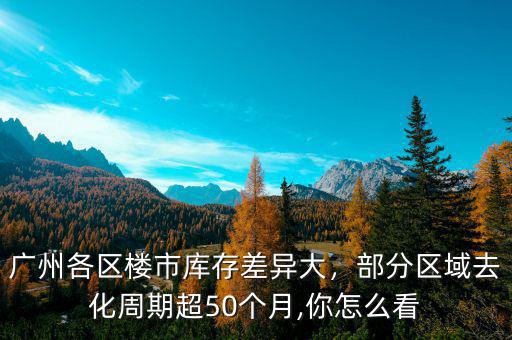 廣州各區(qū)樓市庫存差異大，部分區(qū)域去化周期超50個月,你怎么看