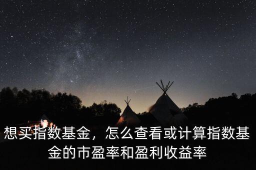 想買指數(shù)基金，怎么查看或計(jì)算指數(shù)基金的市盈率和盈利收益率