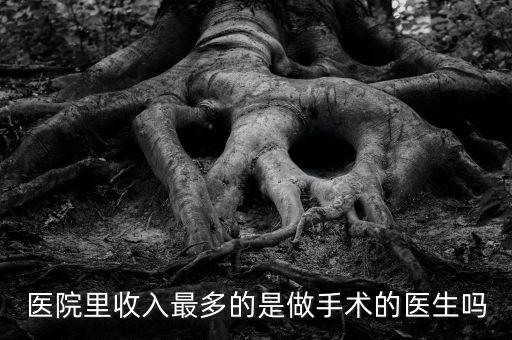 醫(yī)院里收入最多的是做手術的醫(yī)生嗎