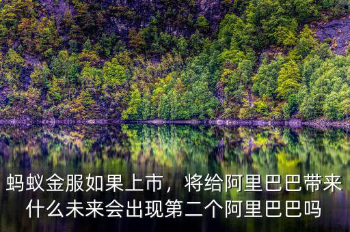 螞蟻金服如果上市，將給阿里巴巴帶來(lái)什么未來(lái)會(huì)出現(xiàn)第二個(gè)阿里巴巴嗎