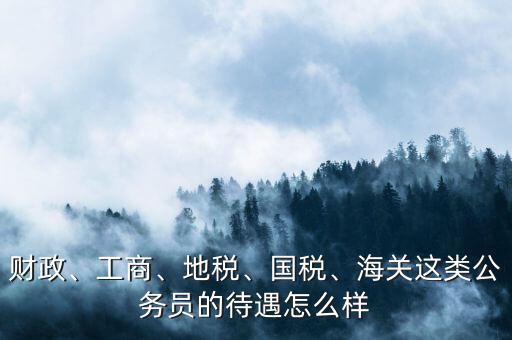 財政、工商、地稅、國稅、海關(guān)這類公務(wù)員的待遇怎么樣