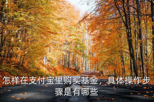 怎樣在支付寶里購買基金，具體操作步驟是有哪些