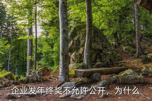 企業(yè)發(fā)年終獎(jiǎng)不允許公開，為什么