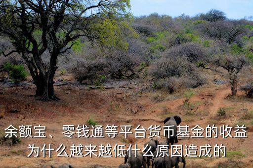 余額寶、零錢通等平臺貨幣基金的收益為什么越來越低什么原因造成的
