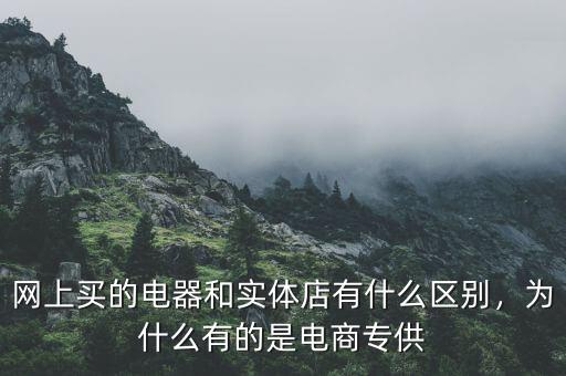 網(wǎng)上買(mǎi)的電器和實(shí)體店有什么區(qū)別，為什么有的是電商專(zhuān)供