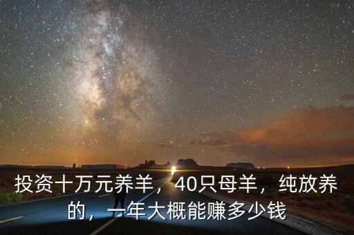 投資十萬元養(yǎng)羊，40只母羊，純放養(yǎng)的，一年大概能賺多少錢