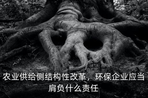 供給側(cè)改革企業(yè)怎么做,農(nóng)業(yè)供給側(cè)結(jié)構性改革