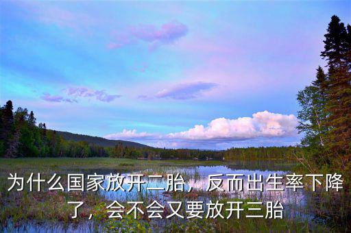 為什么國家放開二胎，反而出生率下降了，會不會又要放開三胎