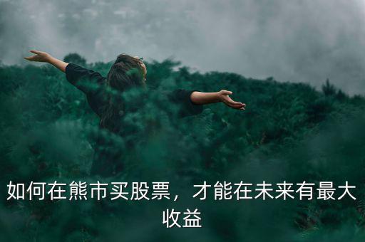 如何在熊市買股票，才能在未來有最大收益