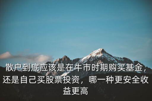 散戶到底應(yīng)該是在牛市時期購買基金，還是自己買股票投資，哪一種更安全收益更高