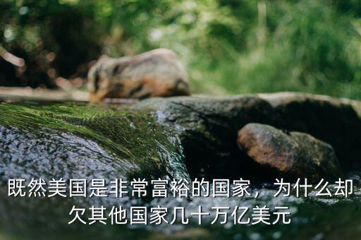 既然美國(guó)是非常富裕的國(guó)家，為什么卻欠其他國(guó)家?guī)资f(wàn)億美元
