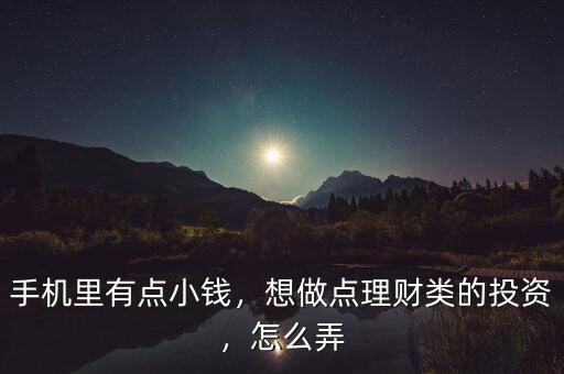 手機(jī)里有點(diǎn)小錢，想做點(diǎn)理財(cái)類的投資，怎么弄